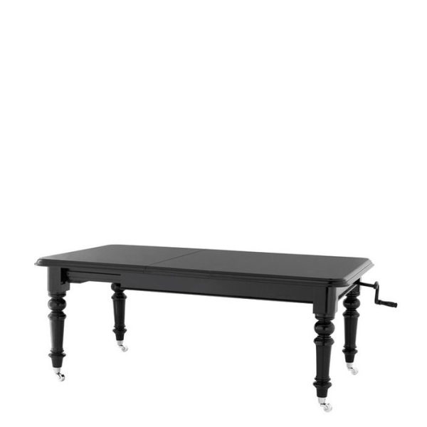 Раздвижной обеденный стол на колесиках  Table Trafalgar из натурального дерева — изображение 2