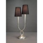 Настольная лампа Mantra Paola Painted Silver