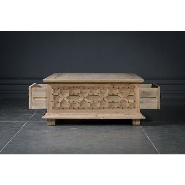 Столик кофейный с ящиками из массива дуба  — изображение 17