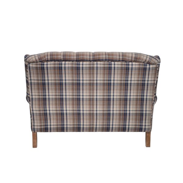 диван 2-х местный из дерева и ткани — изображение 2