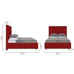 Кровать Shining Modern с мягким изголовьем и прочным деревянным каркасом 180х200 см — изображение 10