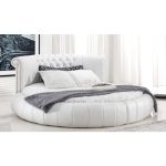 Кровать Letto Rotondo 10 с обивкой из экокожи или велюра  200x200 см