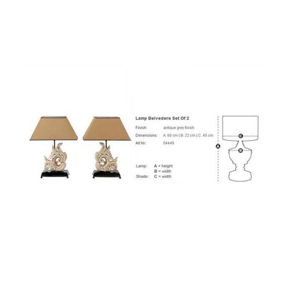 Набор из двух ламп  Belvedere — изображение 2