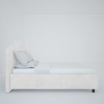 Кровать Palace 160x200 см Велюр молочного цвета — изображение 5