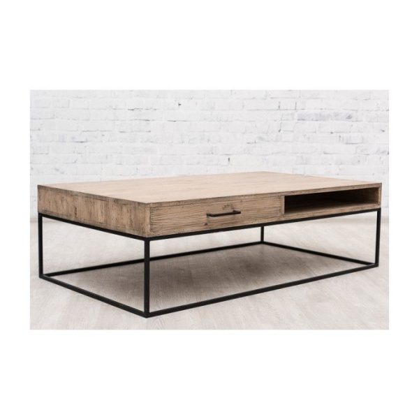Журнальный стол STOKHOLM I из массива дерева и металла  — изображение 4