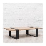 Журнальный столик New York из массива дерева и металла 