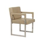 Кресло Aster Chair Бежевая Кожа Класса Премиум