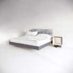 кровать Bdesign EcoComb серая эмаль 180х200