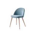 Голубой стул Томас с мягким сидением