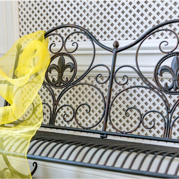 Металлическая скамья Англетер черный антик — изображение 3