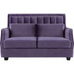 Диван NOLA-88A с обивкой из фиолетовой ткани