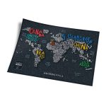 Карта travel map letters world — изображение 12