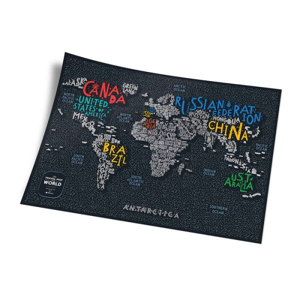 Карта travel map letters world — изображение 12