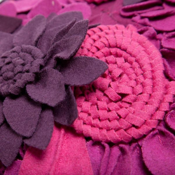 Шерстяной пуф Loca Nera small garden flower — изображение 3