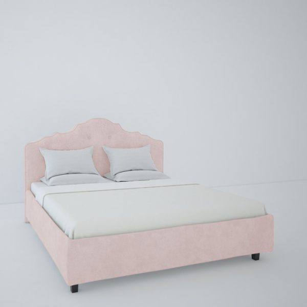 Кровать Palace 200x200 см Велюр Пыльная роза — изображение 6