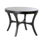 Приставной кофейный столик Abbert  со стеклянной столешницей