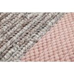 Ковер GAN Plait розовый 260х260 см — изображение 3