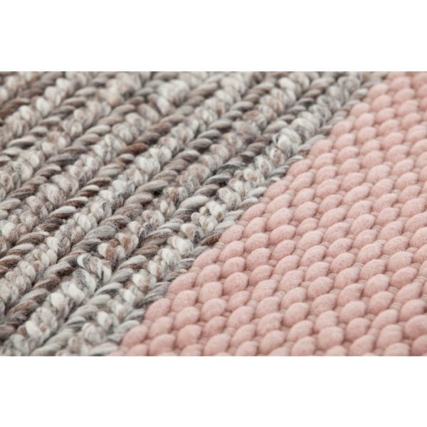 Ковер GAN Plait розовый 260х260 см — изображение 3