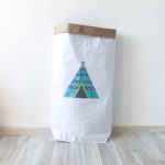 Эко-мешок для игрушек из крафт бумаги Вигвам