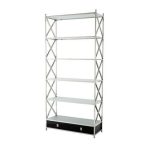 Стеллаж  Vanderbilt из стекла и стали