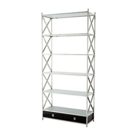 Стеллаж  Vanderbilt из стекла и стали