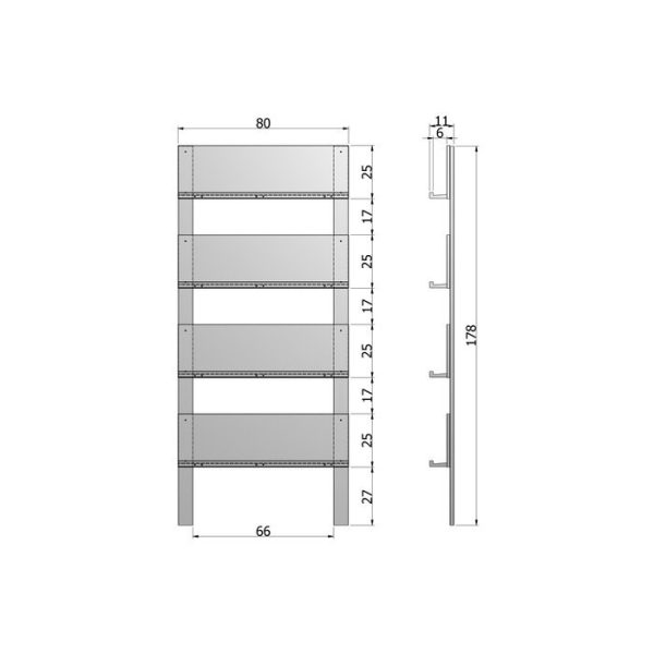 Стеллаж  magazine rack black — изображение 3