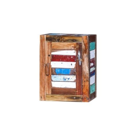 Навесной шкаф Бендер из массива древесины старого рыбацкого судна