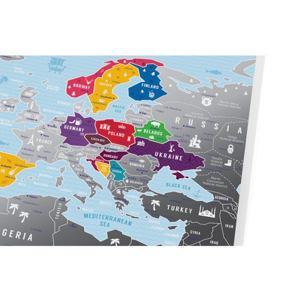 Карта travel map silver europe — изображение 29