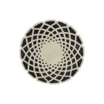 Ковер RUGSBE Marrakech round grey black  150 см