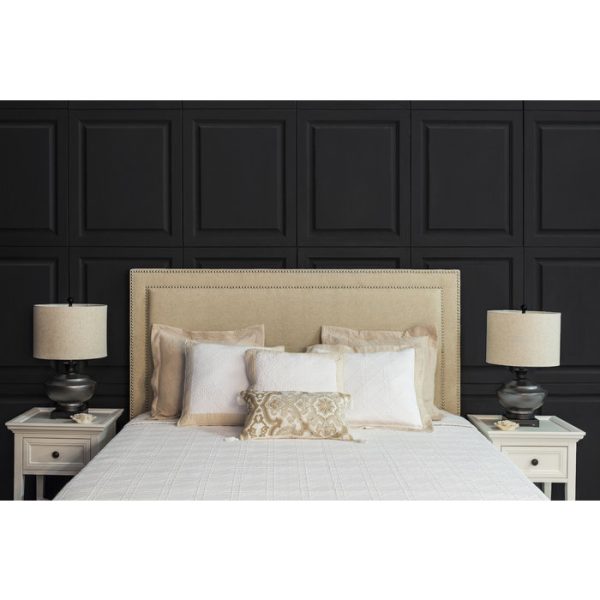 КРОВАТЬ С МЯГКИМ ИЗГОЛОВЬЕМ декорированным гвоздями 140х200 см — изображение 4