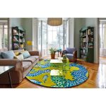 Круглый ковер GAN Blue china 250 см — изображение 2