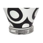 Лампа настольная керамическая с белым абажуром — изображение 4