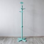Детская вешалка на ножке бирюзовая
