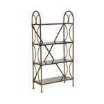 этажерка с зеркальными полками