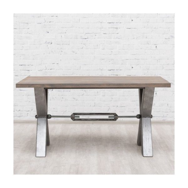 Обеденный стол Old School со столешницей из массива дуба — изображение 2