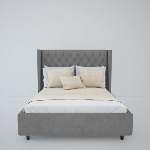 2470product_gallery_photo_e44abf59-3ca3-4ad3-bb62-cfe9fea20738.jpg Кровать Wing-2 из серого льна и натурального дерева 180x200 см — изображение 3