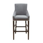 Барный Стул Longshot с обивкой из ткани серого цвета — изображение 2
