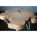 Журнальный стол из спила сосны thesarai Pine Flower 05 сосна — изображение 2