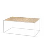 Журнальный столик Darmian 2 white светлый дуб