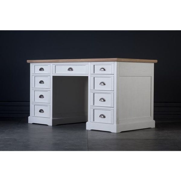 Стол Ковентри письменный с белыми ящиками — изображение 4