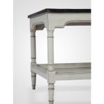 Столик (тумба) с нижней полочкой, со старением  60x60x52 см — изображение 2