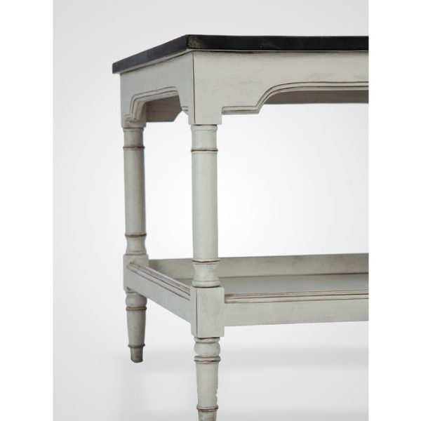 Столик (тумба) с нижней полочкой, со старением  60x60x52 см — изображение 2