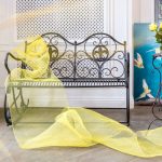 Металлическая скамья Англетер черный антик — изображение 2