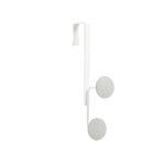 Крючок двойной надверный  yook белый/серый