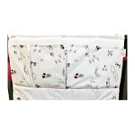 Карман декоративный EllipseFurniture L Белый Вставка Фантазия Красный