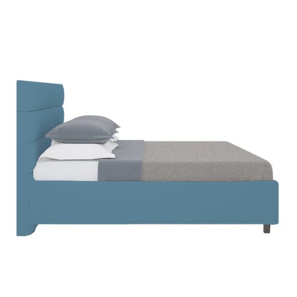 Кровать Wales с обивкой из велюра цвета Морской волны 200х200 см — изображение 4