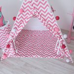 Стеганый игровой коврик Pink Zigzag  110х110 см — изображение 3