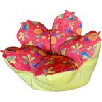 Кресло-мешок Цветок L Капри в полдень