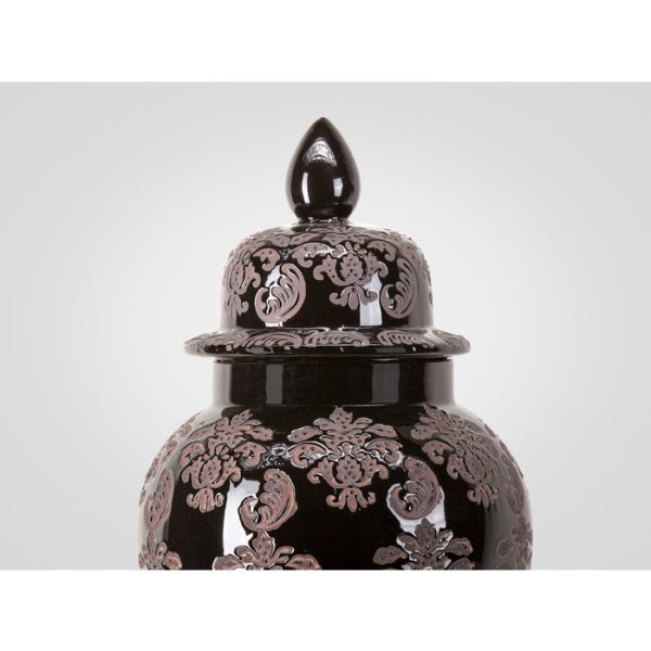 Декоративный керамический кувшин с крышкой — изображение 2