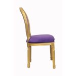 стул с мягкой обивкой Volker violet gold — изображение 2